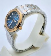 Audemars Piguet Royal Oak Diamond Blue Ladies Watch - Image 3