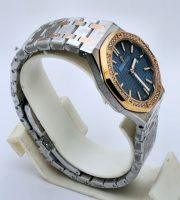 Audemars Piguet Royal Oak Diamond Blue Ladies Watch - Image 4