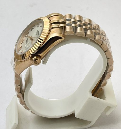 Rolex Datejust Roman Marker Rose Gold Swiss Automatic Ladies Watch - Image 3