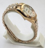 Rolex Datejust Roman Marker Rose Gold Swiss Automatic Ladies Watch - Image 4