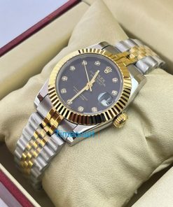 Rolex Datejust Diamond Marker Black Dual Tone