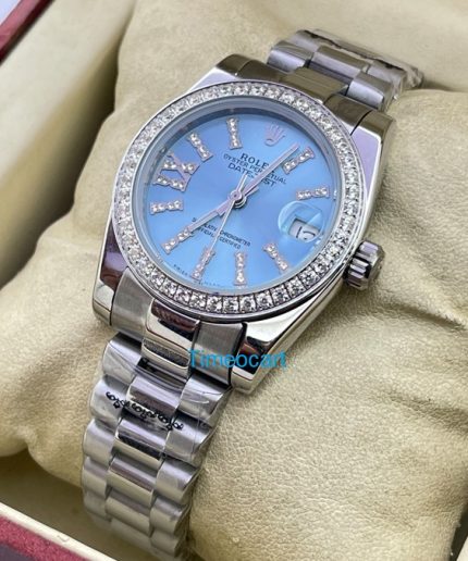 Rolex Datejust Diamond Bezel Ice Blue