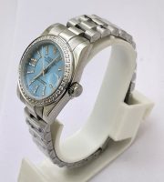 Rolex Datejust Diamond Bezel Ice Blue Swiss Automatic Ladies Watch - Image 3
