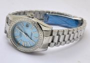 Rolex Datejust Diamond Bezel Ice Blue Swiss Automatic Ladies Watch - Image 5
