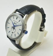 Patek Philippe GMT Annual Calendar Sun Moon Diamond Bezel White Dial Swiss Automatic Watch - Image 3