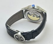 Patek Philippe GMT Annual Calendar Sun Moon Diamond Bezel White Dial Swiss Automatic Watch - Image 6