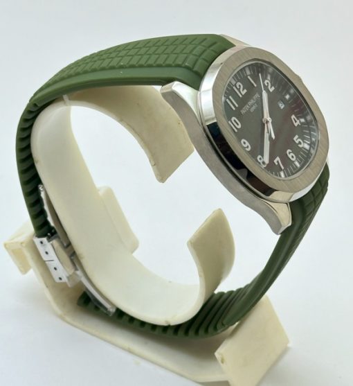 Patek Philippe Aquanaut Green Rubber Strap Watch - Image 4