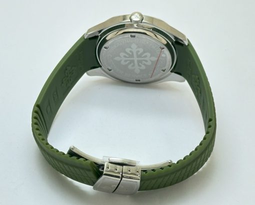 Patek Philippe Aquanaut Green Rubber Strap Watch - Image 6
