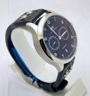 I W C Portuguese Power Reserve Black Leather Strap Swiss Automatic Watch - Image 4