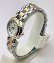 Longines Prima Luna Roman Mark Dual Tone Ladies Watch - Image 3