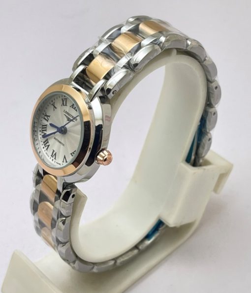 Longines Prima Luna Roman Mark Dual Tone Ladies Watch - Image 3