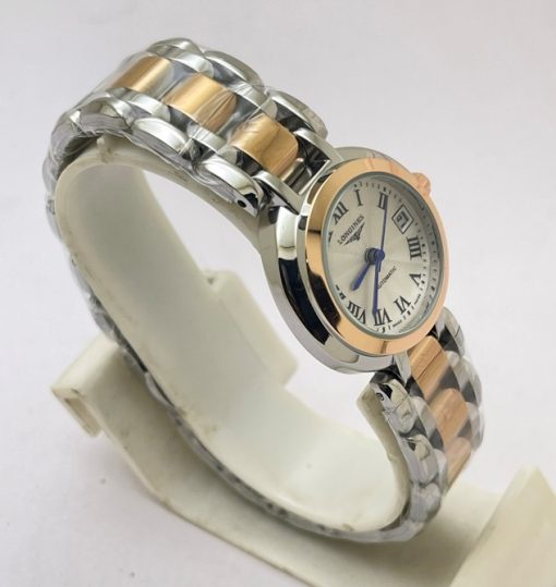 Longines Prima Luna Roman Mark Dual Tone Ladies Watch - Image 4