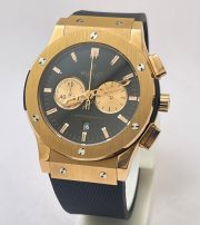 Hublot Classic Fusion Chronograph 2 Rose Gold Black Rubber Strap Watch - Image 2