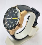 I W C Aquatimer 2000 Rose Gold Black Rubber Strap Swiss Automatic Watch - Image 3