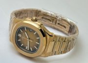 Patek Philippe Nautilus Brown Rose Gold Swiss Automatic Watch - Image 5
