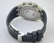 Audemars Piguet Chronometer Steel Black Rubber Strap Watch - Image 6