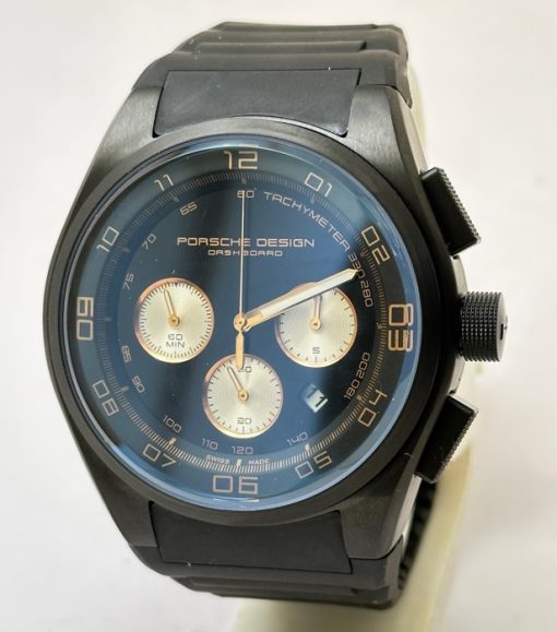 Porsche Design Chronograph Black Rubber Strap Watch - C - Image 2