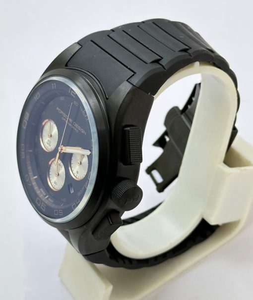 Porsche Design Chronograph Black Rubber Strap Watch - C - Image 3