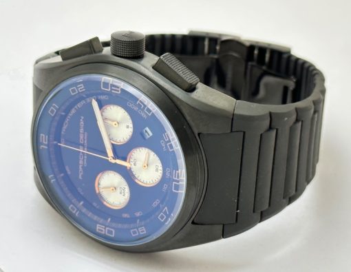 Porsche Design Chronograph Black Rubber Strap Watch - C - Image 5