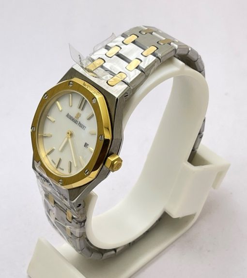 Audemars Piguet Royal Oak Mother of Pearl Dual Tone Ladies Watch - Image 3