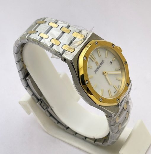 Audemars Piguet Royal Oak Mother of Pearl Dual Tone Ladies Watch - Image 4