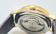 I W C Schaffhausen Portofino DAY-DATE Tourbillon Rose Gold Leather Strap Swiss Automatic Watch - Image 7