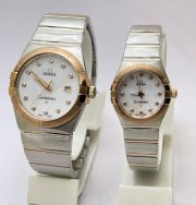 Omega Constellation Double Eagle Diamond Mark Couple Watch - Image 2