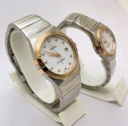 Omega Constellation Double Eagle Diamond Mark Couple Watch - Image 4