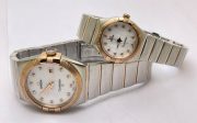 Omega Constellation Double Eagle Diamond Mark Couple Watch - Image 5
