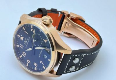 I W C Big Pilot Le Petit Prince Rose Gold Leather Strap Swiss Automatic Watch - Image 5