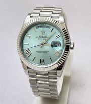 Rolex Day-Date Ice Blue Swiss ETA Automatic 7750 Valjoux Movement Watch - Image 2
