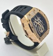 Richard Mille Spider Rose Gold Diamond Swiss ETA Automatic Watch - Image 4