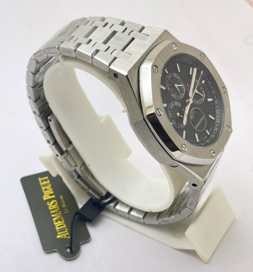 Audemars Piguet Royal Oak Perpetual Calendar Black Swiss Automatic Watch - Image 4