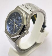 Audemars Piguet Royal Oak Perpetual Calendar Blue Swiss Automatic Watch - Image 3