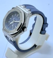Audemars Piguet Diver Blue Rubber Strap Swiss Automatic Watch - Image 3