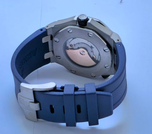 Audemars Piguet Diver Blue Rubber Strap Swiss Automatic Watch - Image 6