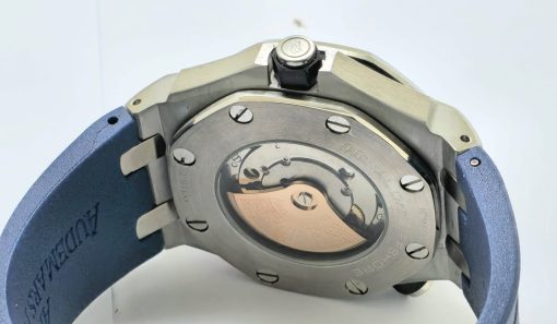Audemars Piguet Diver Blue Rubber Strap Swiss Automatic Watch - Image 7