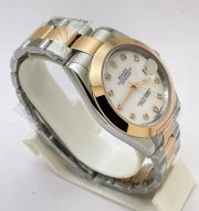 Rolex Date Just Diamond Mark Mother Of Pearl White 2 Swiss Automatic Watch - Image 5