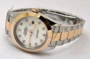 Rolex Date Just Diamond Mark Mother Of Pearl White 2 Swiss Automatic Watch - Image 6