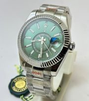 Rolex Sky Dweller Green Steel Swiss ETA Automatic Watch - Image 2