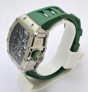 Richard Mille RM 1201 Green Rubber Strap Swiss ETA Automatic Watch - Image 3