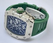 Richard Mille RM 1201 Green Rubber Strap Swiss ETA Automatic Watch - Image 5