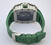 Richard Mille RM 1201 Green Rubber Strap Swiss ETA Automatic Watch - Image 6