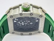 Richard Mille RM 1201 Green Rubber Strap Swiss ETA Automatic Watch - Image 7