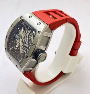 Richard Mille RM 035 Americas Edition Red Strap Swiss ETA 7750 Valjoux Movement Watch - Image 3