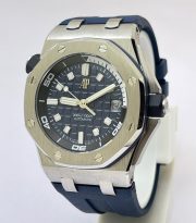 Audemars Piguet Diver Blue Rubber Strap Swiss ETA Valjoux 7750 Automatic Watch - Image 2