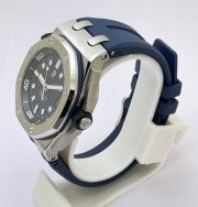Audemars Piguet Diver Blue Rubber Strap Swiss ETA Valjoux 7750 Automatic Watch - Image 3