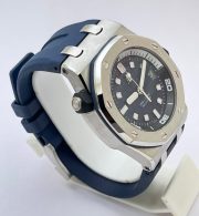 Audemars Piguet Diver Blue Rubber Strap Swiss ETA Valjoux 7750 Automatic Watch - Image 4