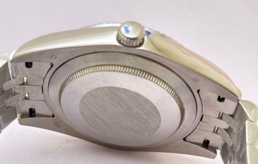 Rolex Date-Just Stick Mark Blue Steel Swiss ETA Automatic 2836 Valjoux Movement Watch - Image 8