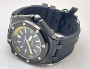 Audemars Piguet Diver Full Black Rubber Strap Swiss Automatic Watch - Image 5